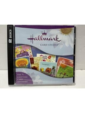 HALLMARK Card Studio Desktop Publishing Software PC CD 2 Disc